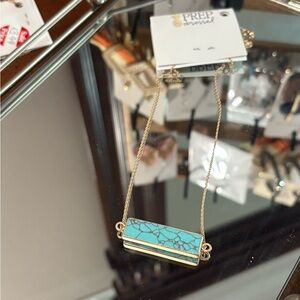 Turquoise and Gold Necklace